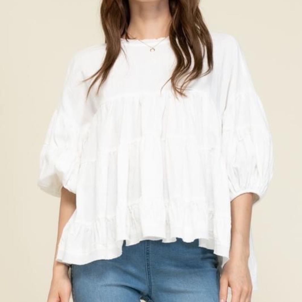 NWT 3/4 sleeve bell top
